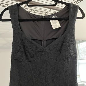 D&G dolce gabbana brocade little black dress